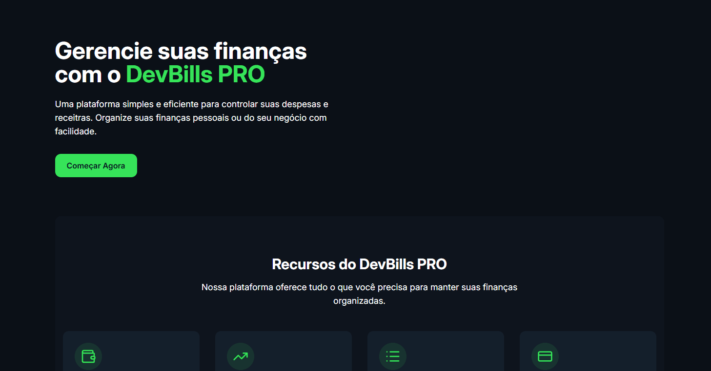 Preview DevBills Pro